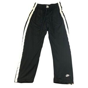 Nike Black White Side Track Pants Men's M Wide Leg